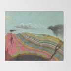 Vintage Geology and Meteorology Diagram (1893) Throw Blanket Gallery Image 2
