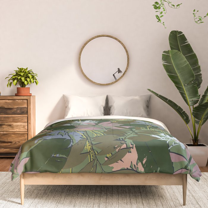 Cilantro Tropics - Blue Comforter Gallery Image 3