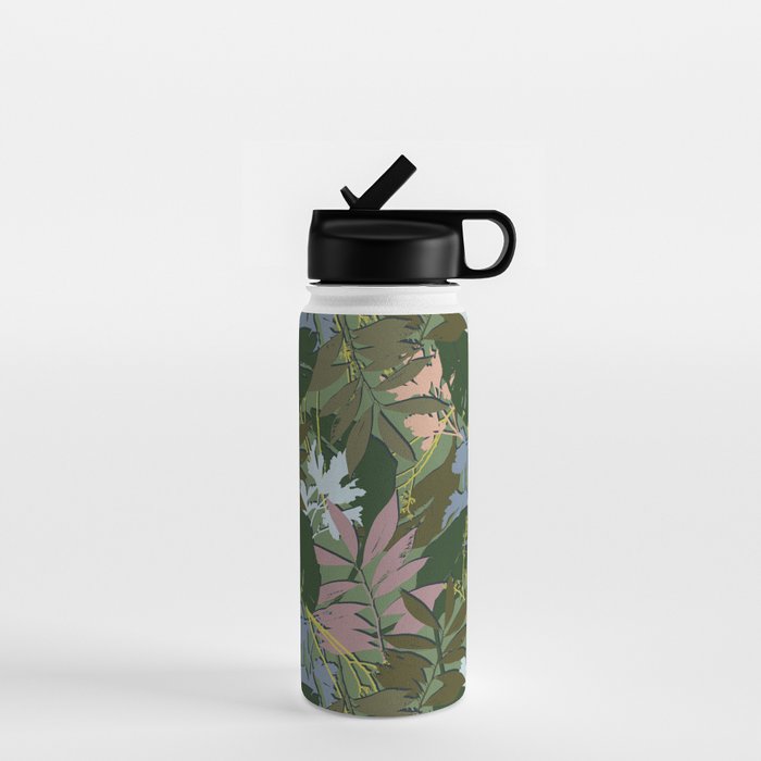 Cilantro Tropics - Blue Water Bottle Gallery Image 1