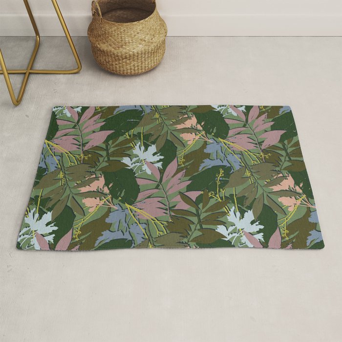 Cilantro Tropics - Blue Rug Gallery Image 1