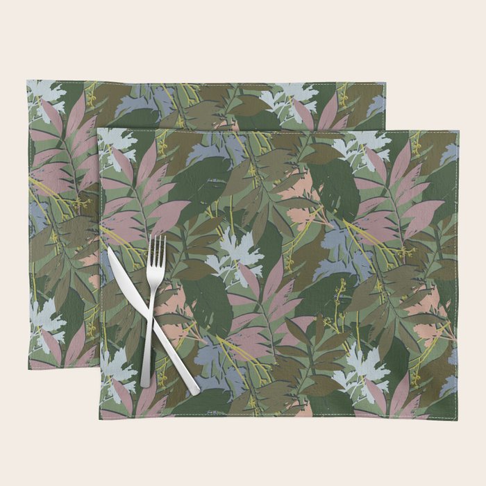 Cilantro Tropics - Blue Placemat Gallery Image 1