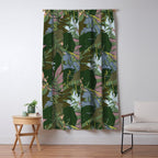Cilantro Tropics - Blue Window Curtain Gallery Image 5