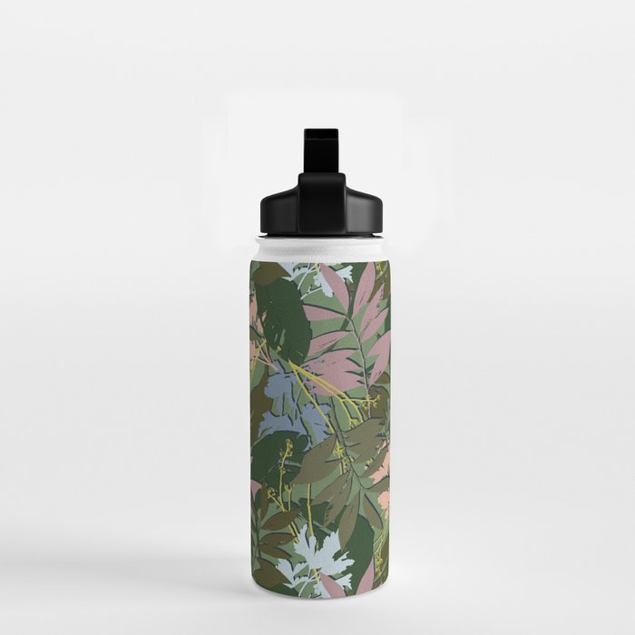 Cilantro Tropics - Blue Water Bottle Gallery Image 2