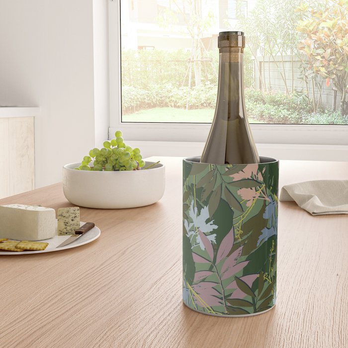 Cilantro Tropics - Blue Wine Chiller Gallery Image 4