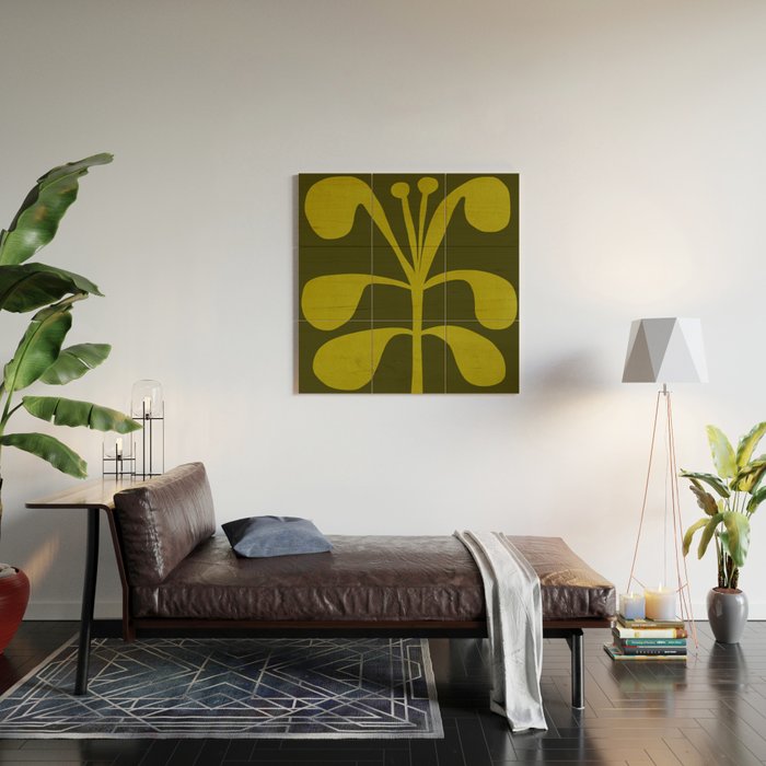Abstract-botanical 15 Wood Wall Art Gallery Image 2