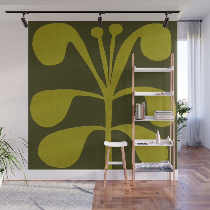 Abstract-botanical 15 Wall Mural Gallery Image 1