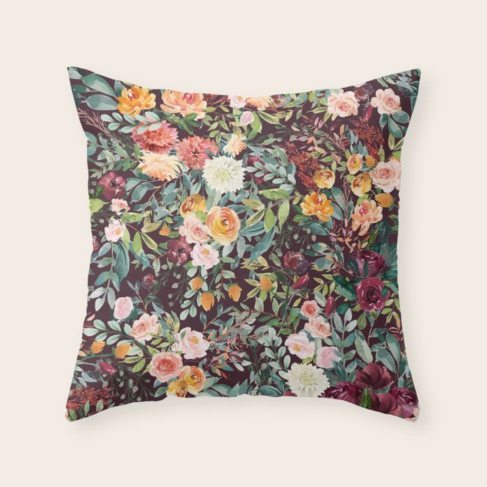 Fall Floral Throw Pillow Gallery Image 6