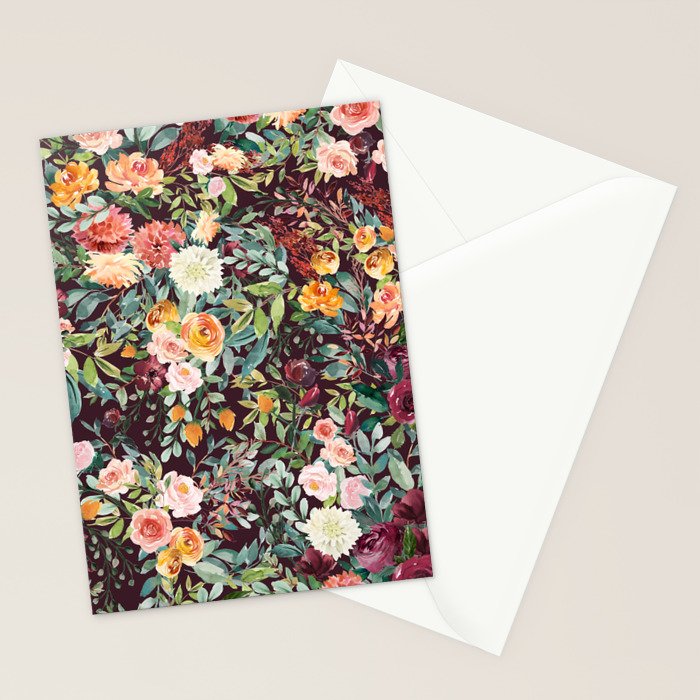 Fall Floral Stationery Card Gallery Image 2