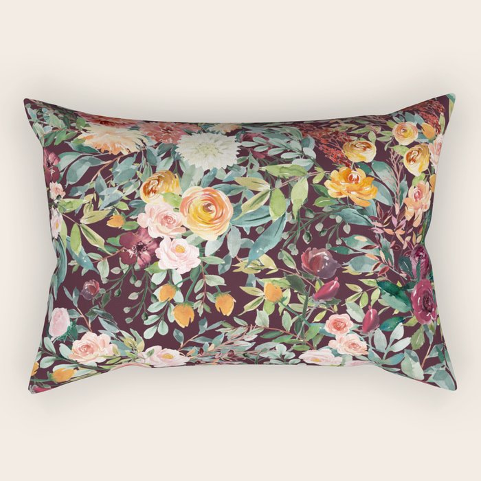 Fall Floral Rectangular Pillow Gallery Image 2