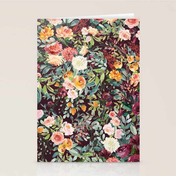 Fall Floral Stationery Card Gallery Image 1