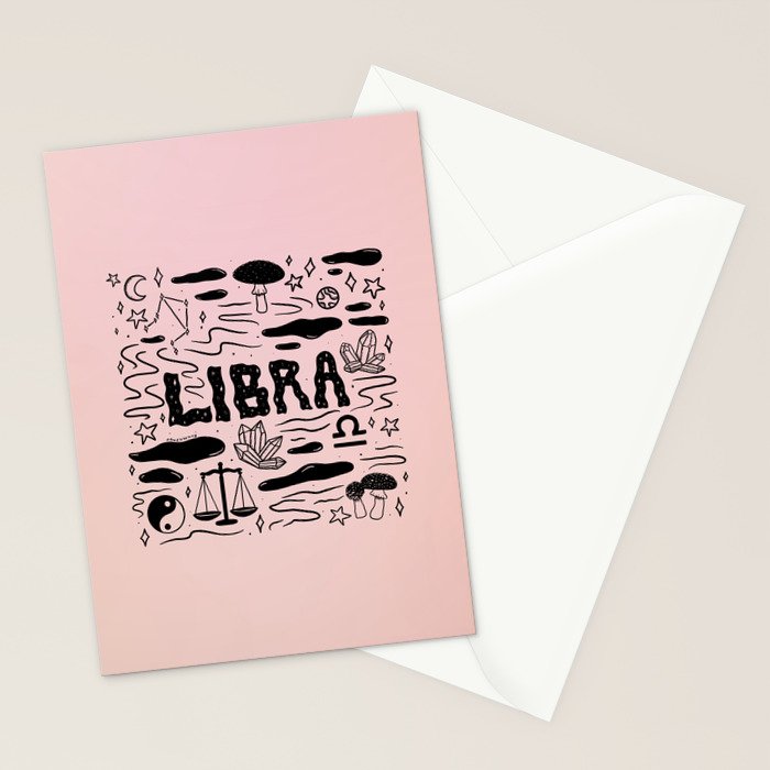Celestial Libra Stationery Card Gallery Image 2