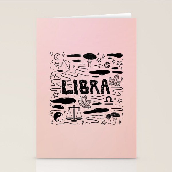 Celestial Libra Stationery Card Gallery Image 1