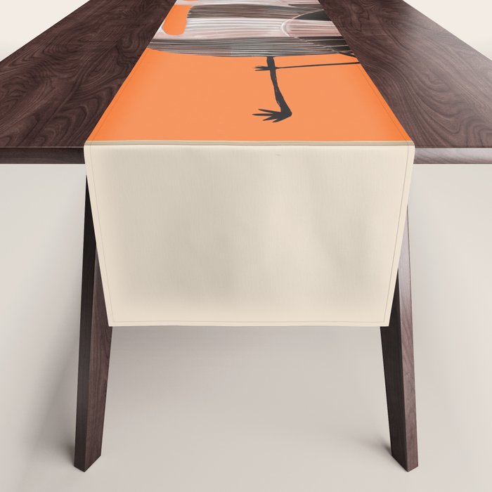 Tangerine Flamingos Table Runner Gallery Image 1