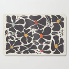 Abstract Black Florals Cutting Board Gallery Image 1