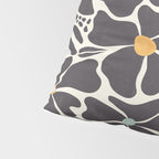 Abstract Black Florals Pillow Sham Gallery Image 4