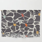 Abstract Black Florals Wall Hanging Gallery Image 1