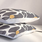 Abstract Black Florals Pillow Sham Gallery Image 3