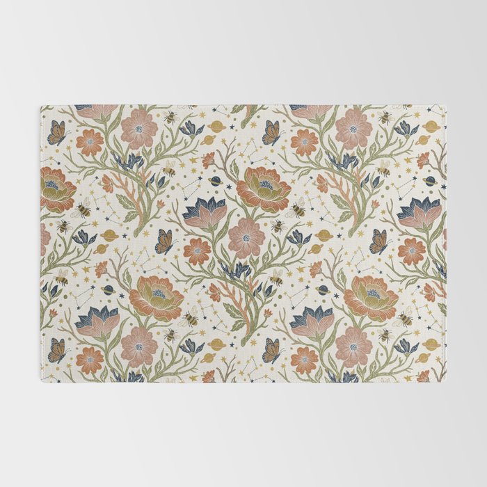 Boho Floral Galaxy Garden Rug Gallery Image 2