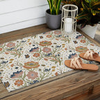 Boho Floral Galaxy Garden Outdoor Rug Gallery Image 2