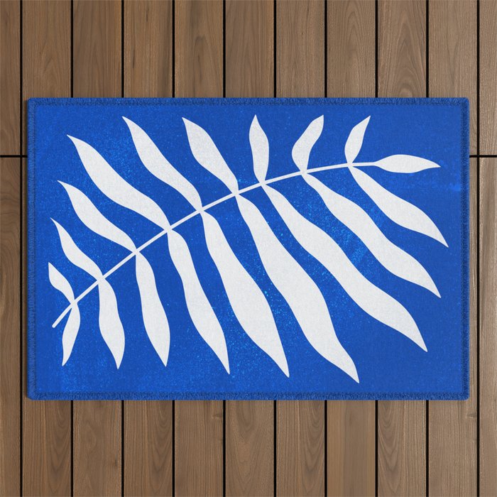 Wild Ferns: Persian Blue Edition Outdoor Rug Gallery Image 1