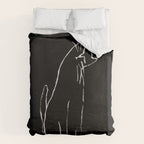 Curious cat impression Duvet Cover Gallery Image 6