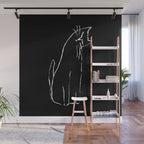 Curious cat impression Wall Mural Gallery Image 1