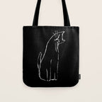 Curious cat impression Tote Bag Gallery Image 1