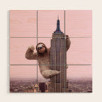 KING SLOTH Wood Wall Art Gallery Image 1