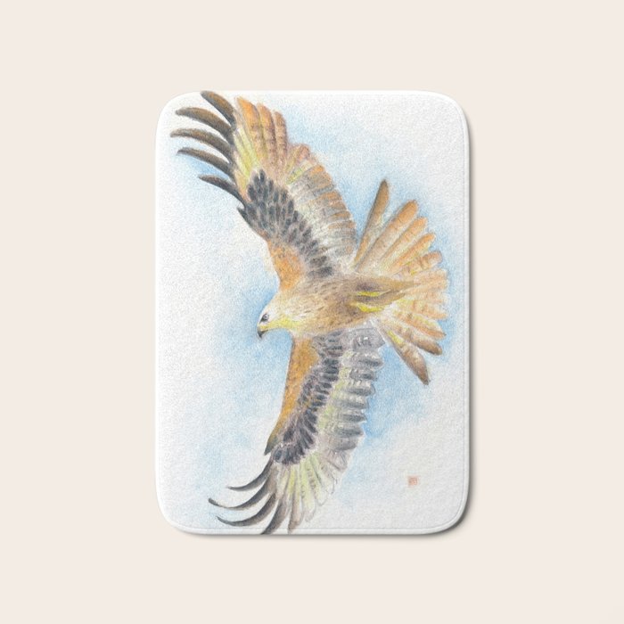 Red Tail Hawk Bath Mat Gallery Image 1