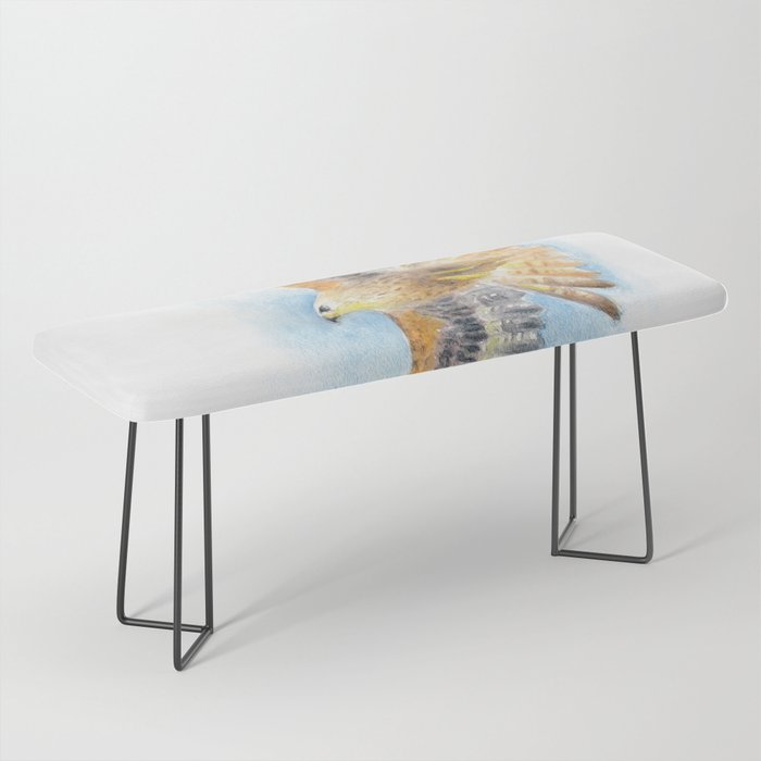 Red Tail Hawk Bench Gallery Image 1