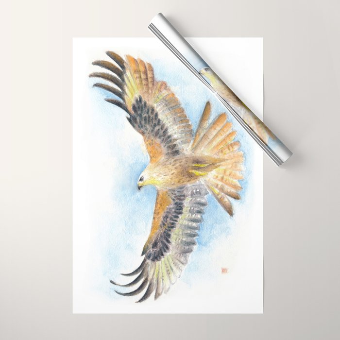 Red Tail Hawk Wrapping Paper Gallery Image 1