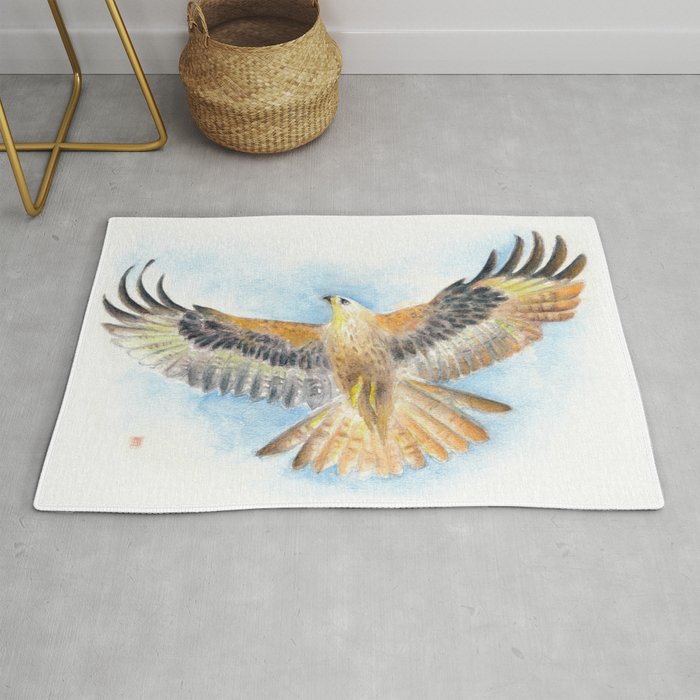 Red Tail Hawk Rug Gallery Image 1