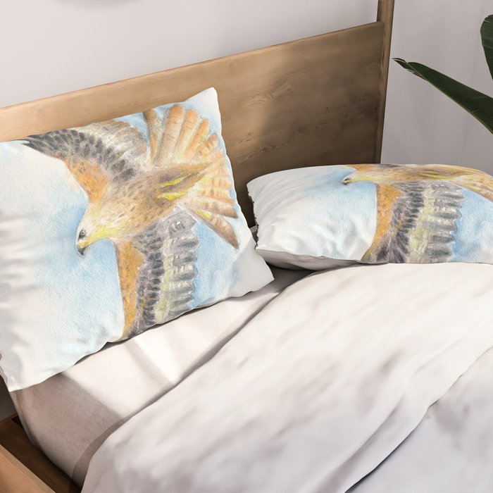 Red Tail Hawk Pillow Sham Gallery Image 2