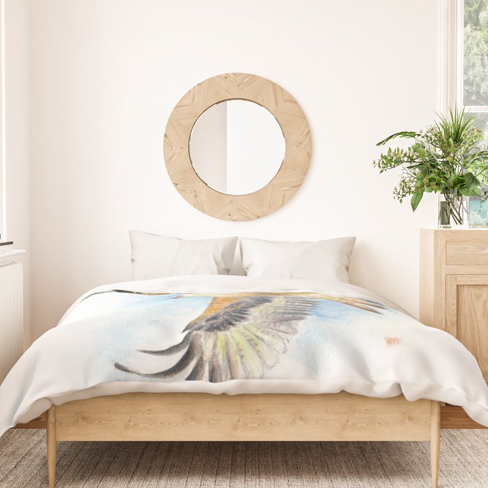 Red Tail Hawk Duvet Cover Gallery Image 3