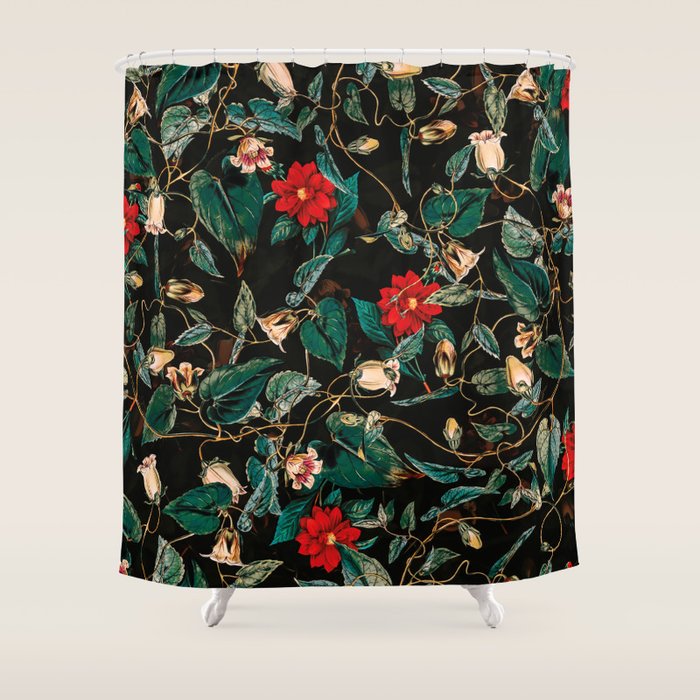 TROPICAL JUNGLE - Night II Shower Curtain Gallery Image 1