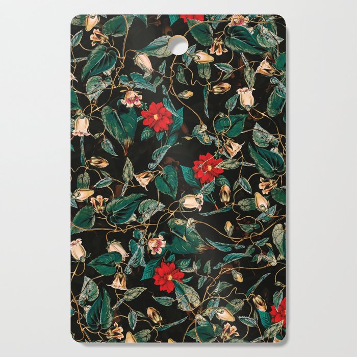 TROPICAL JUNGLE - Night II Cutting Board Gallery Image 1