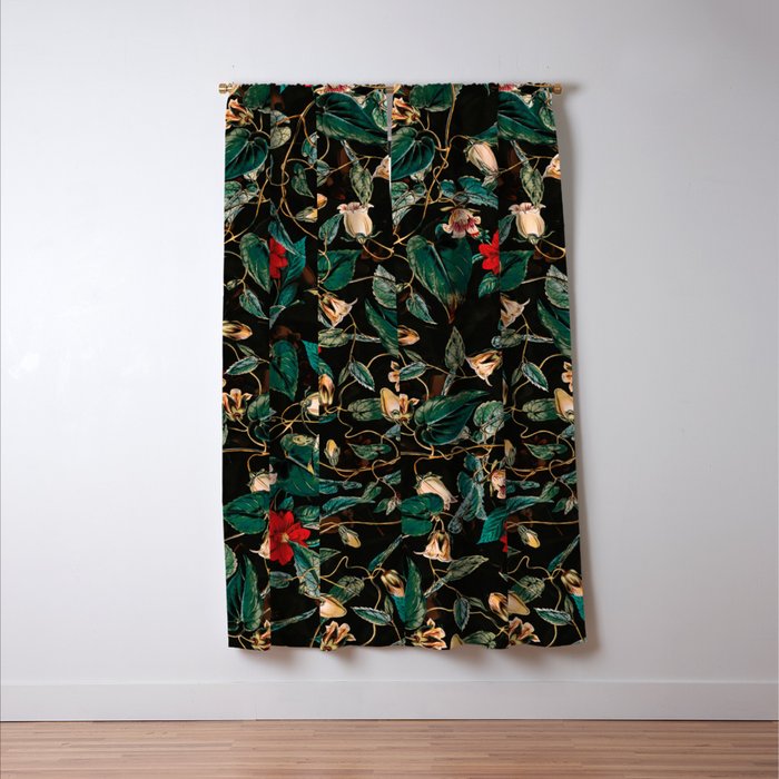 TROPICAL JUNGLE - Night II Window Curtain Gallery Image 3