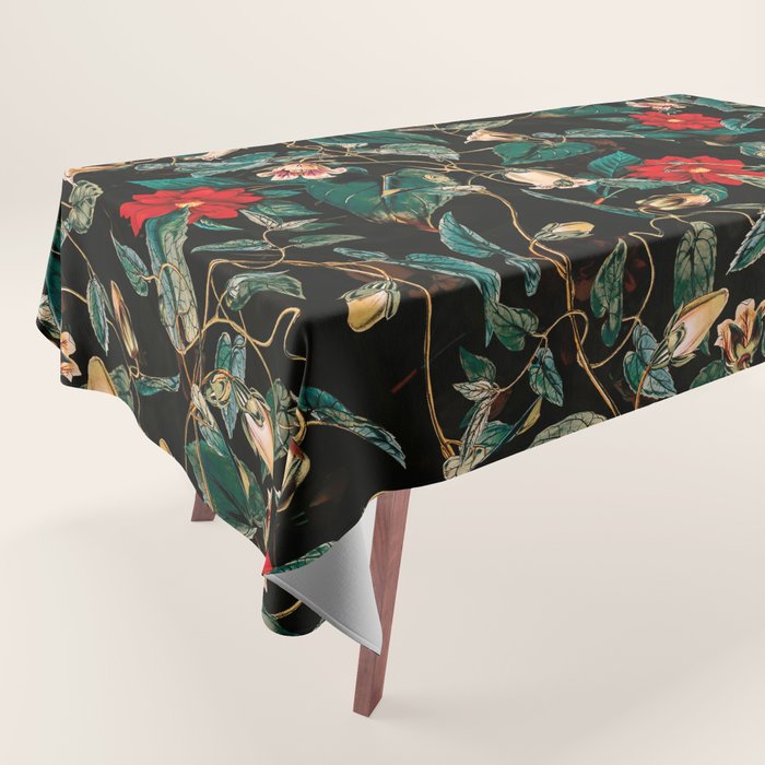 TROPICAL JUNGLE - Night II Tablecloth Gallery Image 1