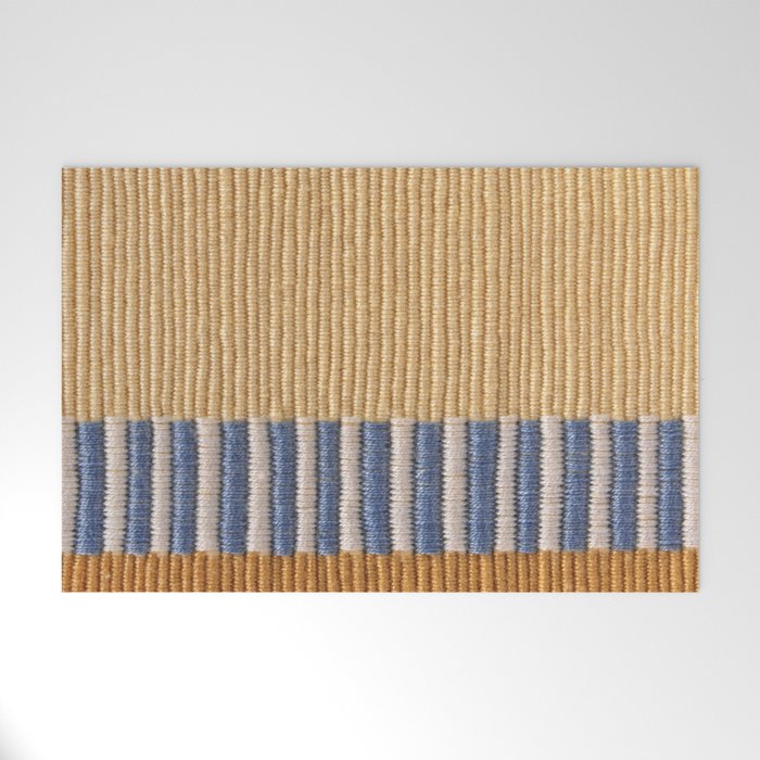 Mid Century Modern Minimalist Color Field Geometric Style Welcome Mat Gallery Image 1