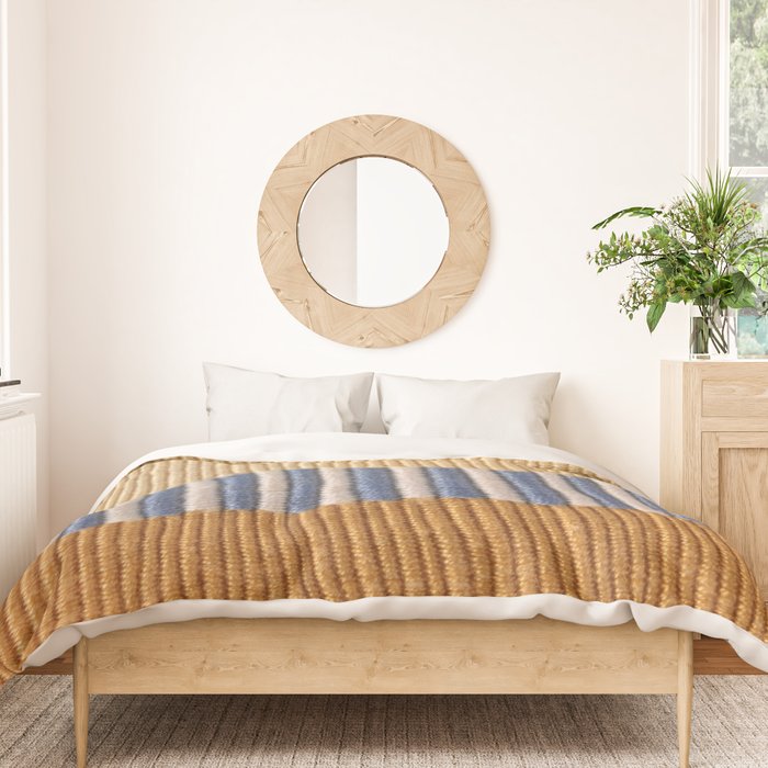Mid Century Modern Minimalist Color Field Geometric Style Duvet Cover Gallery Image 3