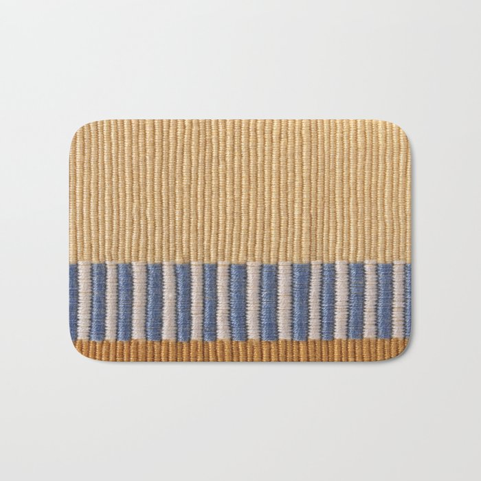 Mid Century Modern Minimalist Color Field Geometric Style Bath Mat Gallery Image 1