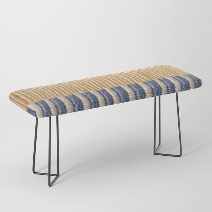 Mid Century Modern Minimalist Color Field Geometric Style Bench Gallery Image 1