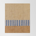 Mid Century Modern Minimalist Color Field Geometric Style Throw Blanket Gallery Image 2