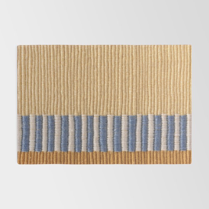 Mid Century Modern Minimalist Color Field Geometric Style Rug Gallery Image 2
