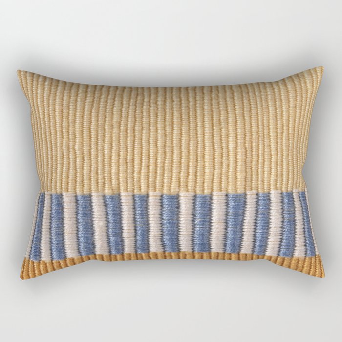 Mid Century Modern Minimalist Color Field Geometric Style Rectangular Pillow Gallery Image 1
