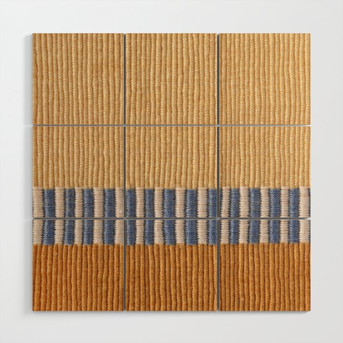 Mid Century Modern Minimalist Color Field Geometric Style Wood Wall Art Gallery Image 1