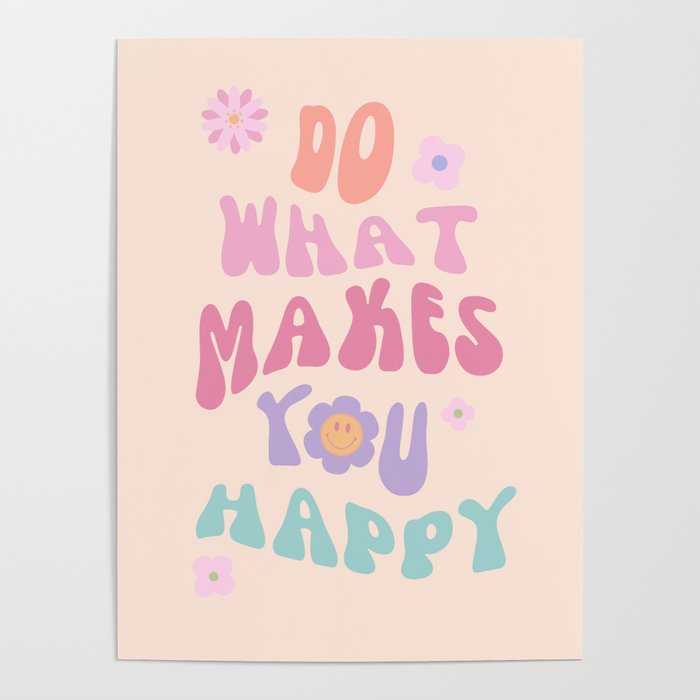 Danish Pastel Retro Inspirational Quote Poster Gallery Image 1