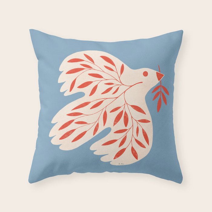 Dove of peace Throw Pillow Gallery Image 6