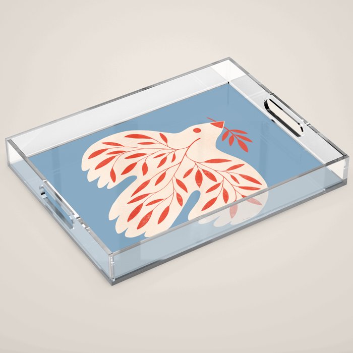 Dove of peace Acrylic Tray Gallery Image 1