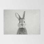 Rabbit - Black & White Rug Gallery Image 2